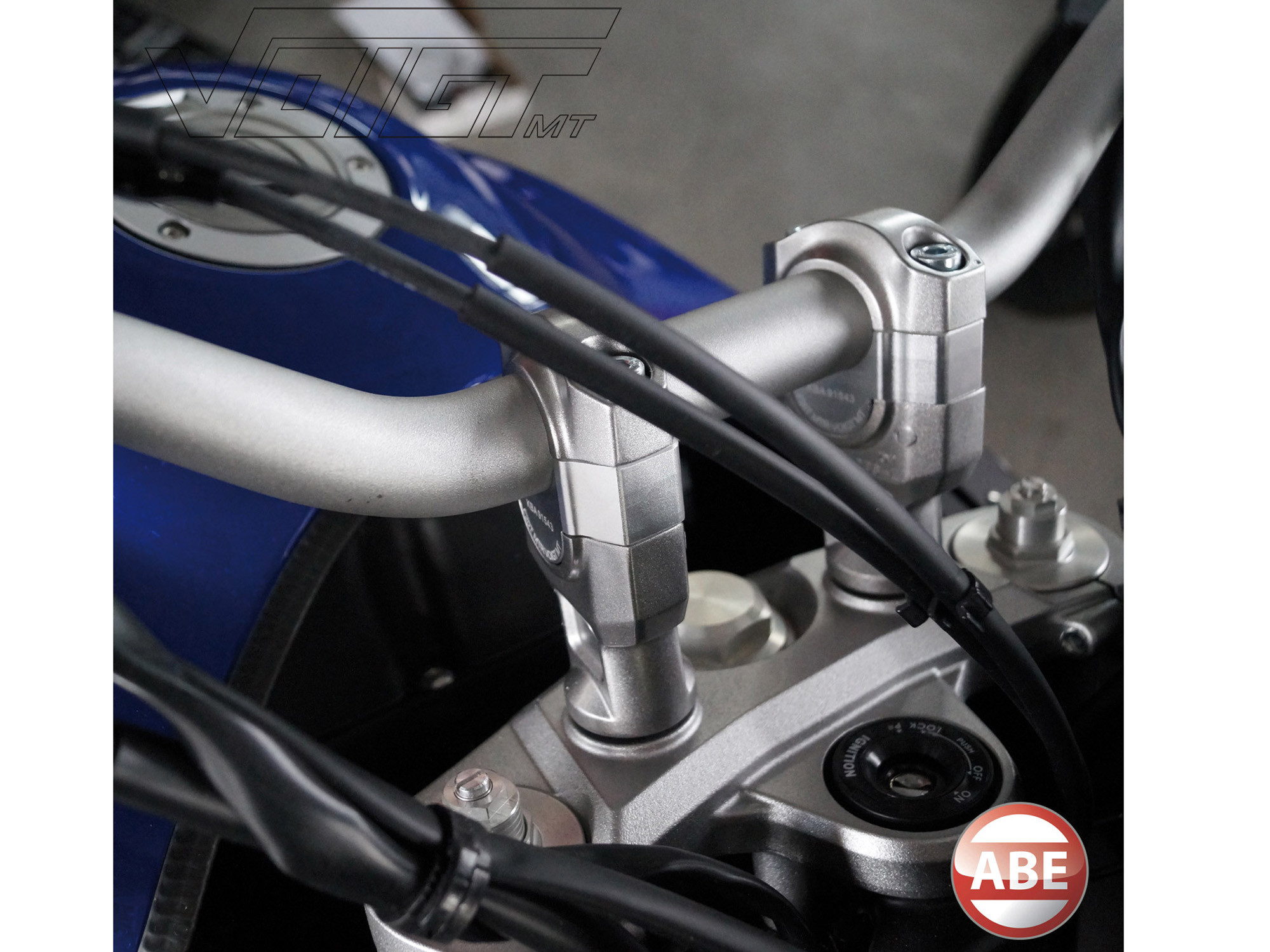 thumbnail image 2 of Motorcycle Handlebar Risers For Yamaha MT-09, FZ-09, XSR900, MT-10 - 6063-T6 Aluminum, Adjustable Height 2 of 11
