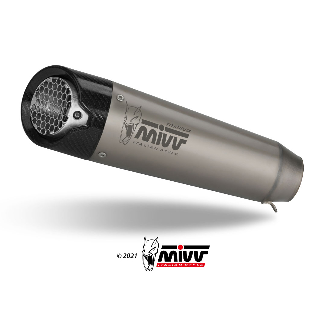 Silenziatore Racing Mivv X-M5 Titanio per CF MOTO 650NK 2021-2024