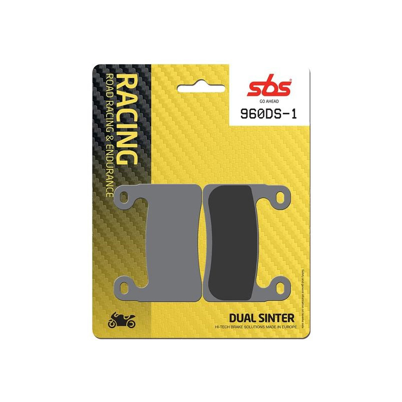 Set pastiglie freno anteriori SBS serie DS1 per BMW R 1250 RT 2019-2023