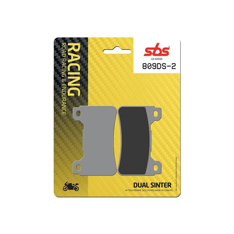 Set pastiglie freno anteriori SBS serie DS2 per HONDA CB 1000 R 2008-2016