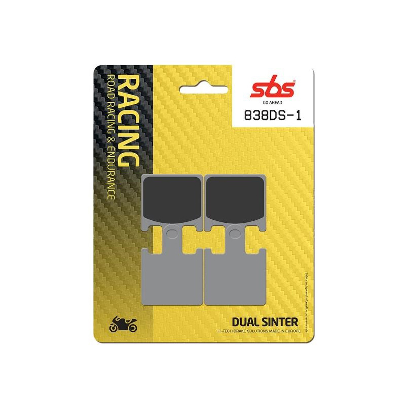 Set pastiglie freno anteriori SBS serie DS1 per KAWASAKI Z 750 R 2011-2012