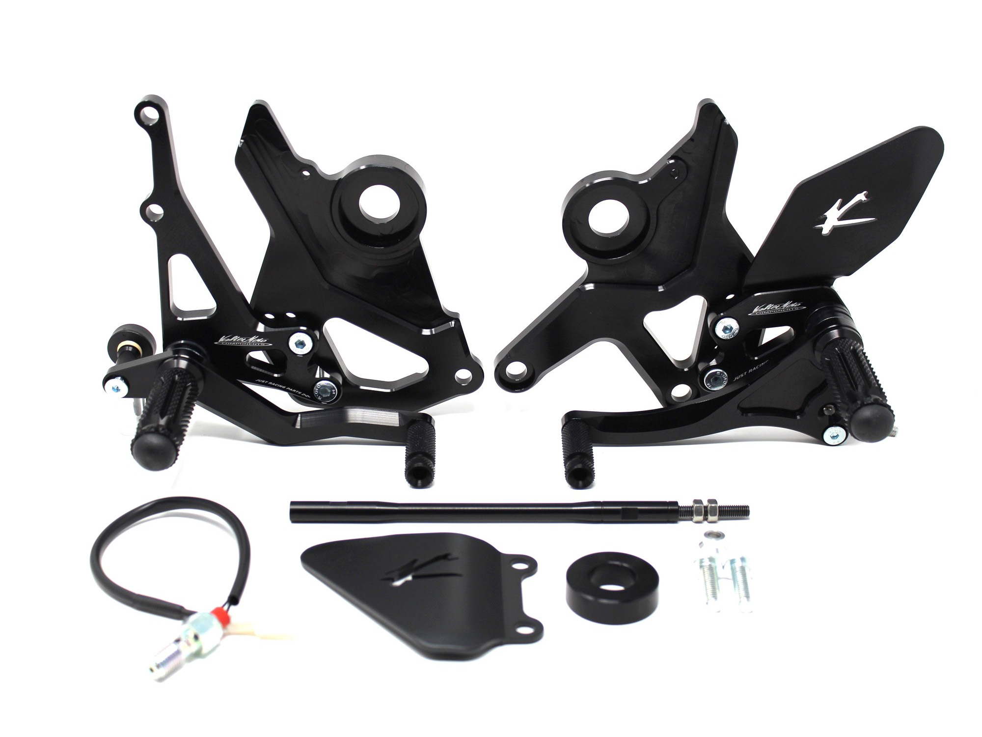 Gruppo pedane 1.5 Valtermoto cambio rovesciato per KAWASAKI Z 650 2017-2023