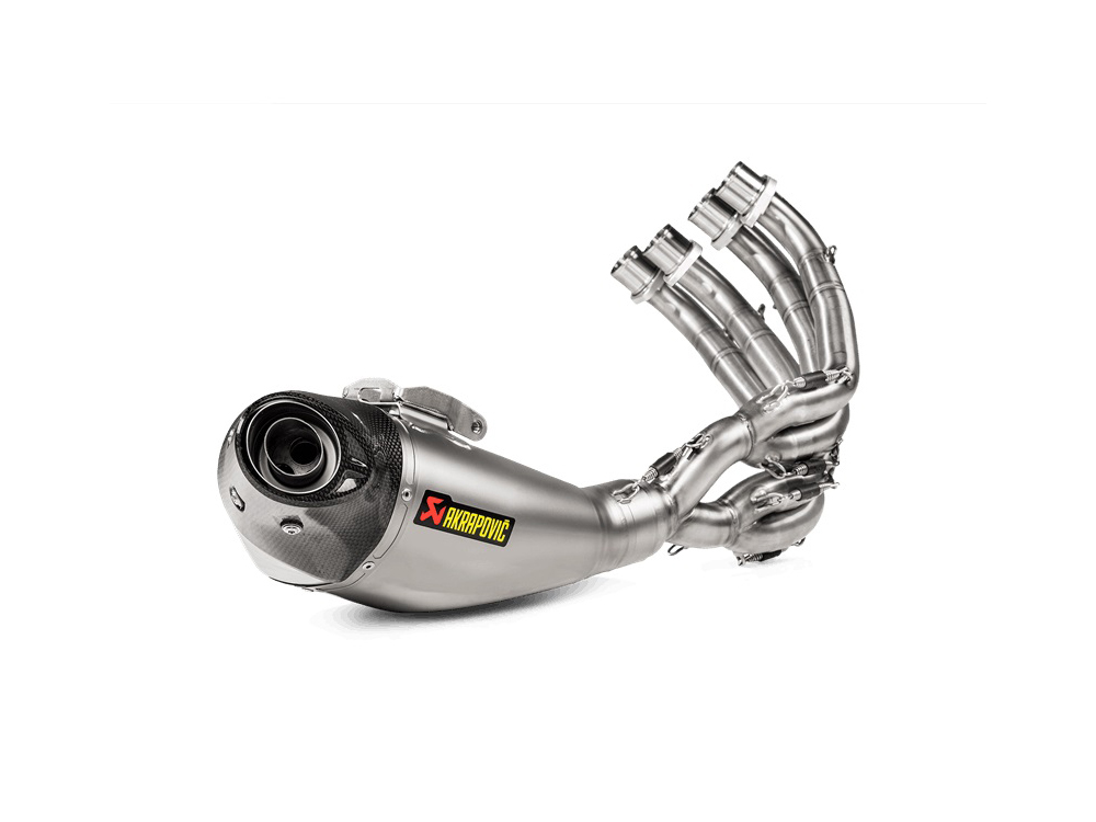 Scarico completo omologato Titanio con fondello in carbonio road program Akrapovic per HONDA CBR 650 R 2019-2020