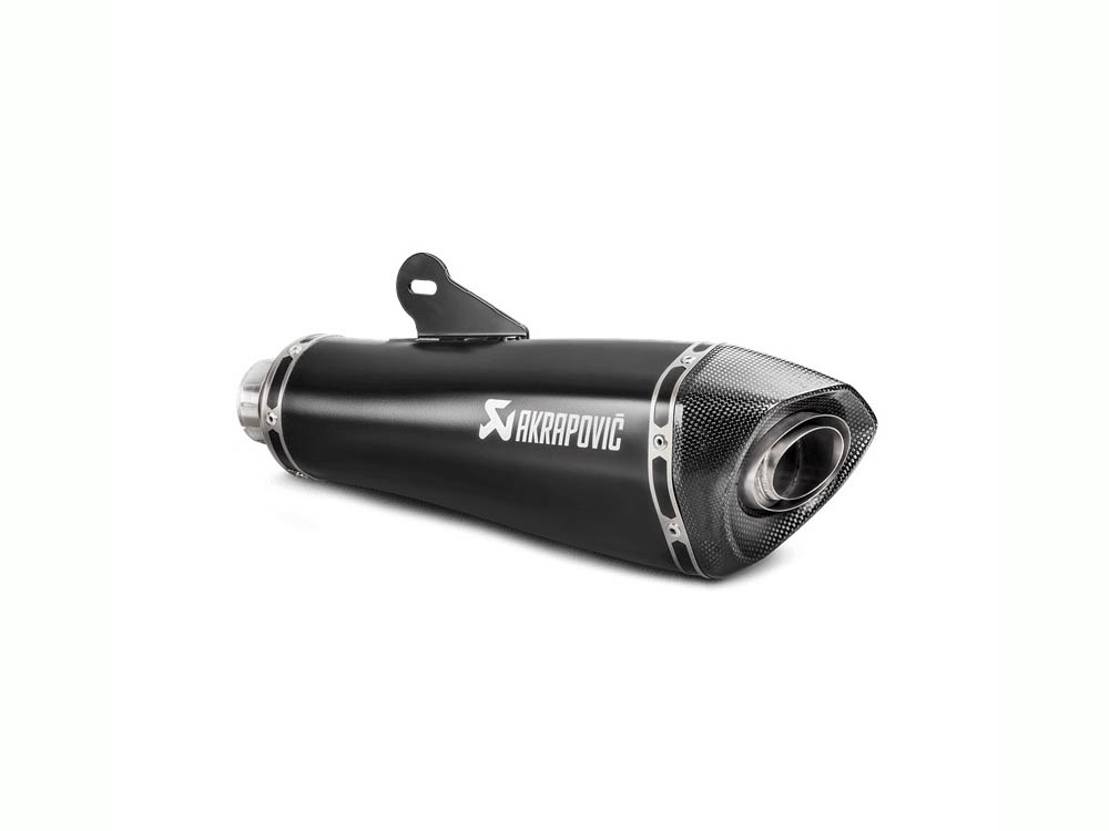 Silenziatore omologato Akrapovic Titanio nero con fondello in carbonio passaggio basso per BMW R NINE-T 2021-2022