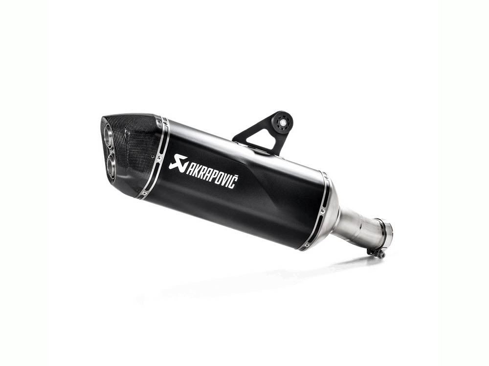 Silenziatore omologato Akrapovic Titanio nero con fondello in carbonio per BMW R 1250 GS ADVENTURE 2019-2023