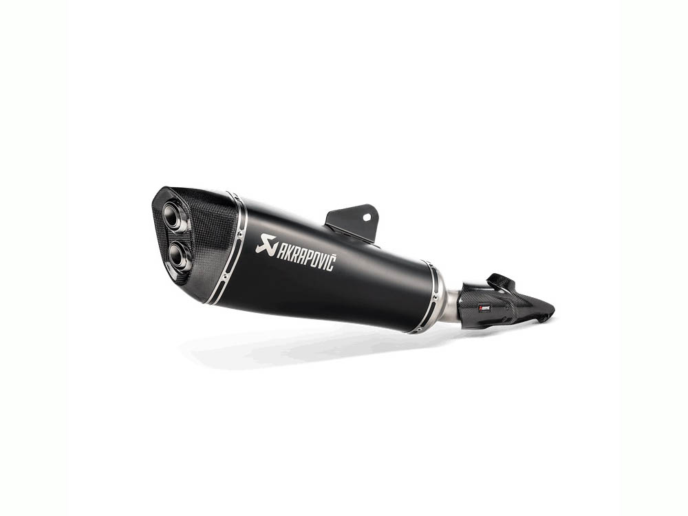 Silenziatore omologato Akrapovic Titanio nero con fondello in carbonio per BMW R 1250 RS 2019-2024