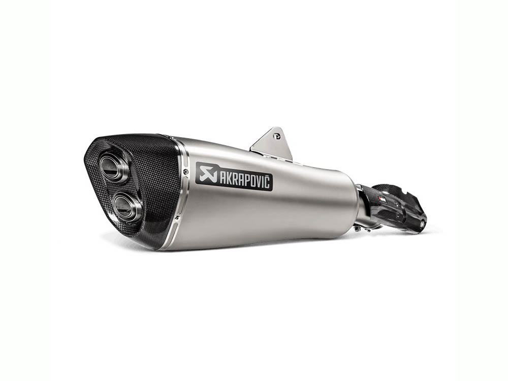 Silenziatore omologato Akrapovic Titanio con fondello in carbonio per BMW R 1250 RT 2019-2024