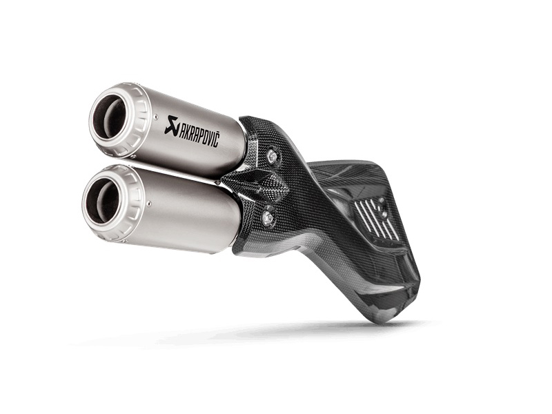 Silenziatore omologato Akrapovic Titanio per DUCATI MULTISTRADA 1200 ENDURO 2017-2018