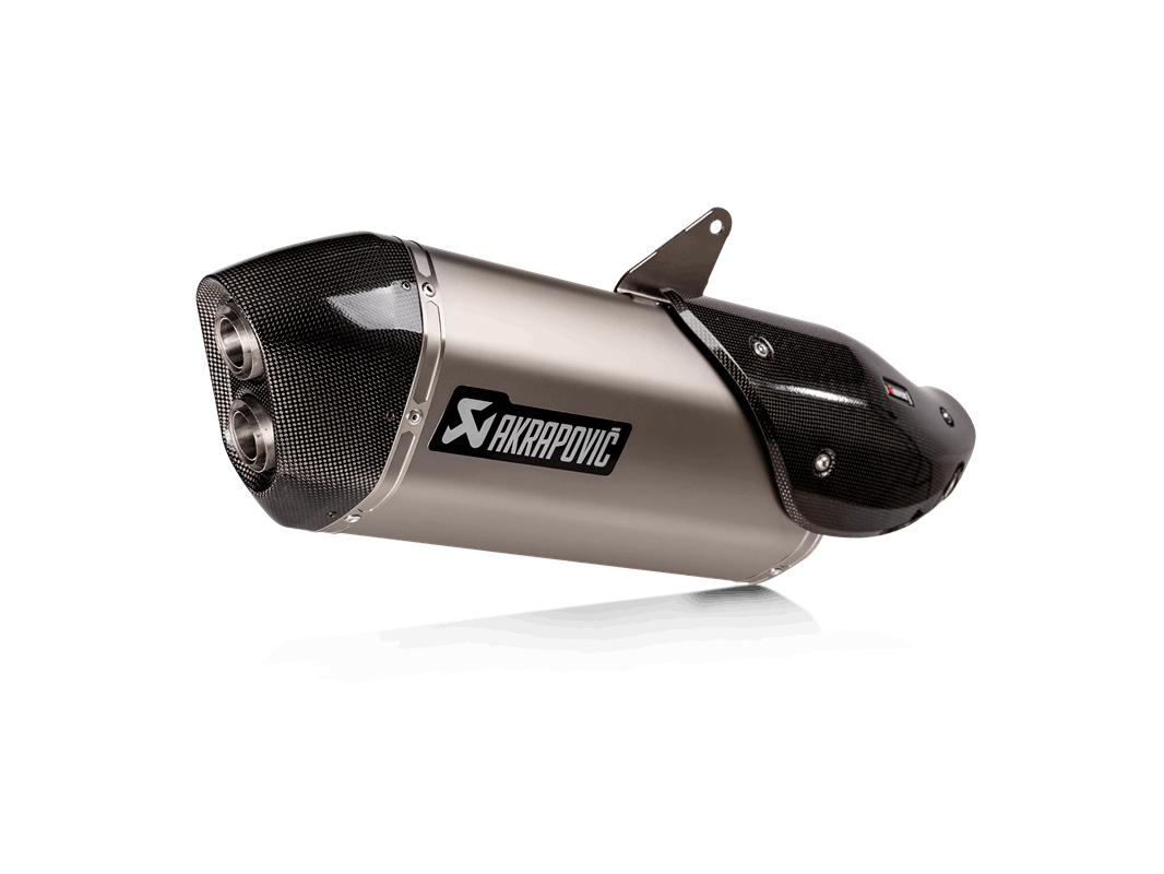 Silenziatore omologato Akrapovic Titanio con fondello in carbonio per HARLEY DAVIDSON PAN AMERICA 1250 2021-2024