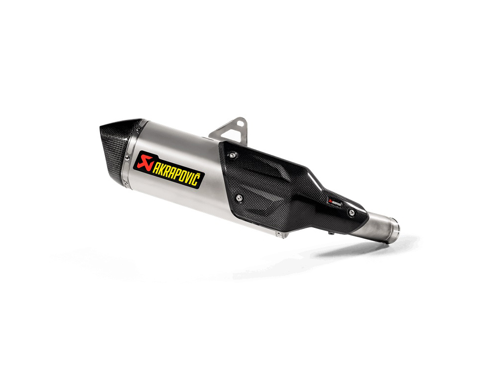 Silenziatore omologato Akrapovic Titanio con fondello in carbonio per KAWASAKI VERSYS 1000 2019-2023