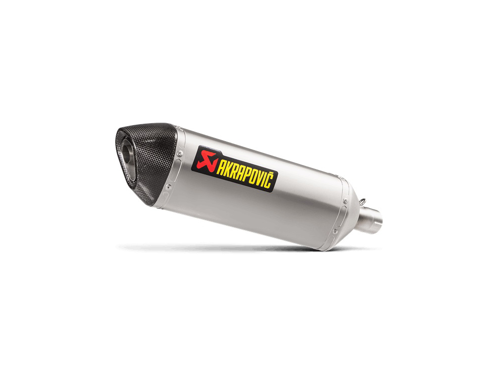 Silenziatore omologato Akrapovic Titanio con fondello in carbonio per KAWASAKI VERSYS X 300 2017-2020