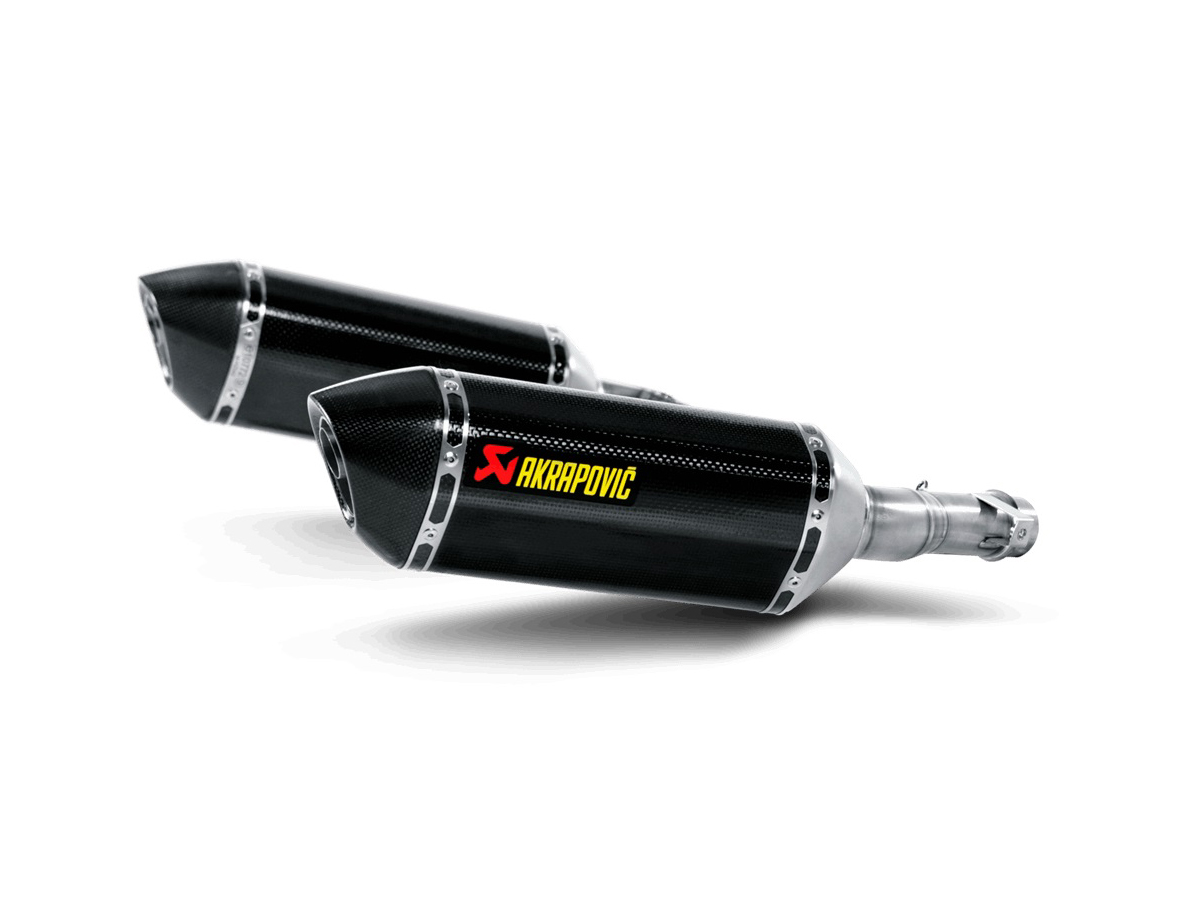 Silenziatore omologato Akrapovic Carbonio con fondello in carbonio per KAWASAKI Z 1000 2010-2013