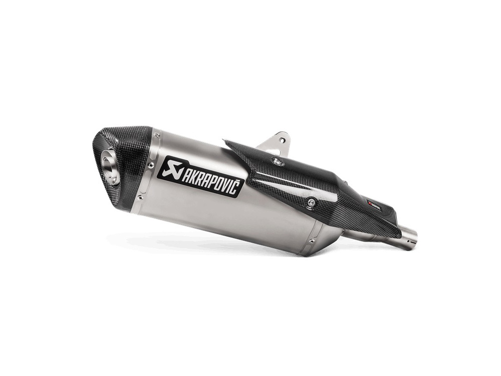Silenziatore omologato Titanio con fondello in carbonio linea scooter Akrapovic per HONDA X-ADV 750 2017-2024
