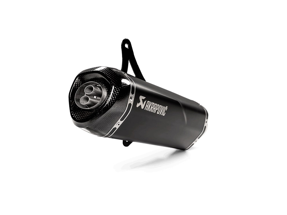 Silenziatore omologato Nero linea scooter Akrapovic per VESPA GTS 300 2008-2020