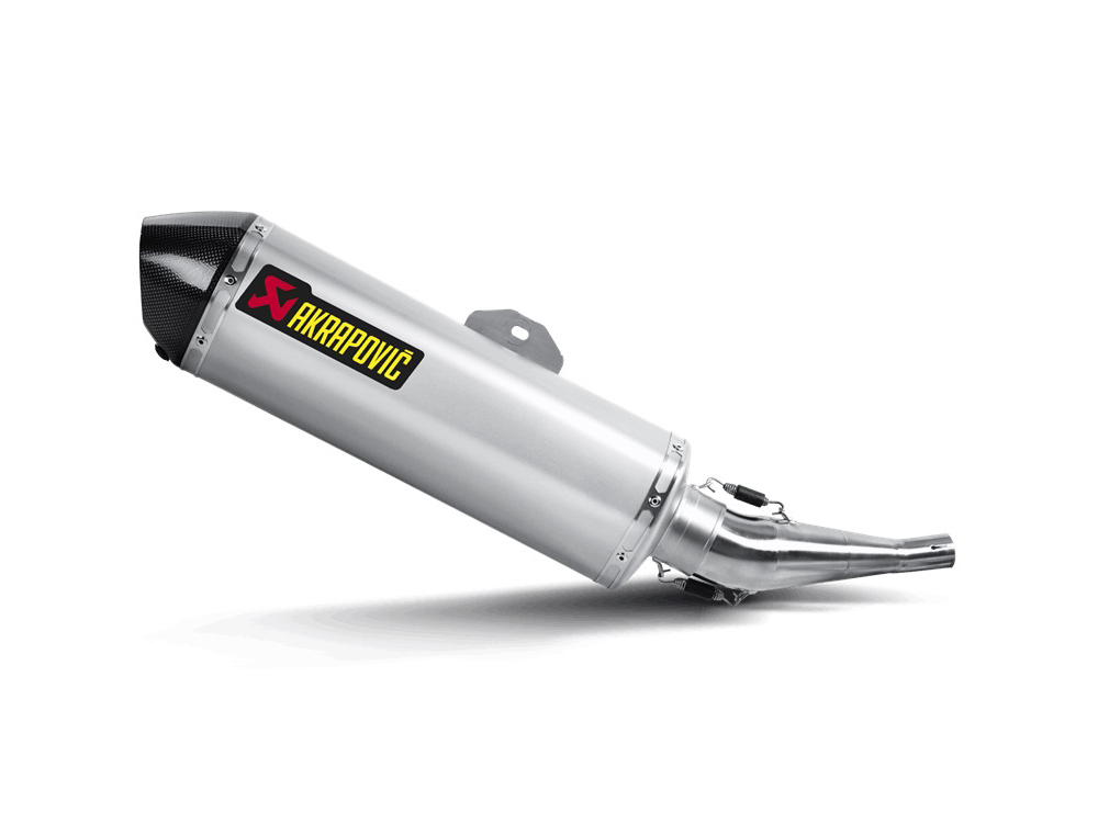 Silenziatore omologato Titanio con fondello in carbonio linea scooter Akrapovic per YAMAHA TRICITY 300 2021-2024