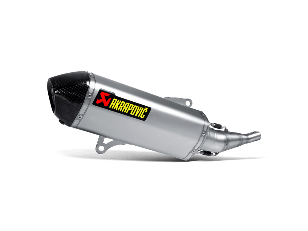 Silenziatore omologato Acciaio con fondello in carbonio linea scooter Akrapovic per YAMAHA X-MAX 125 2017-2020
