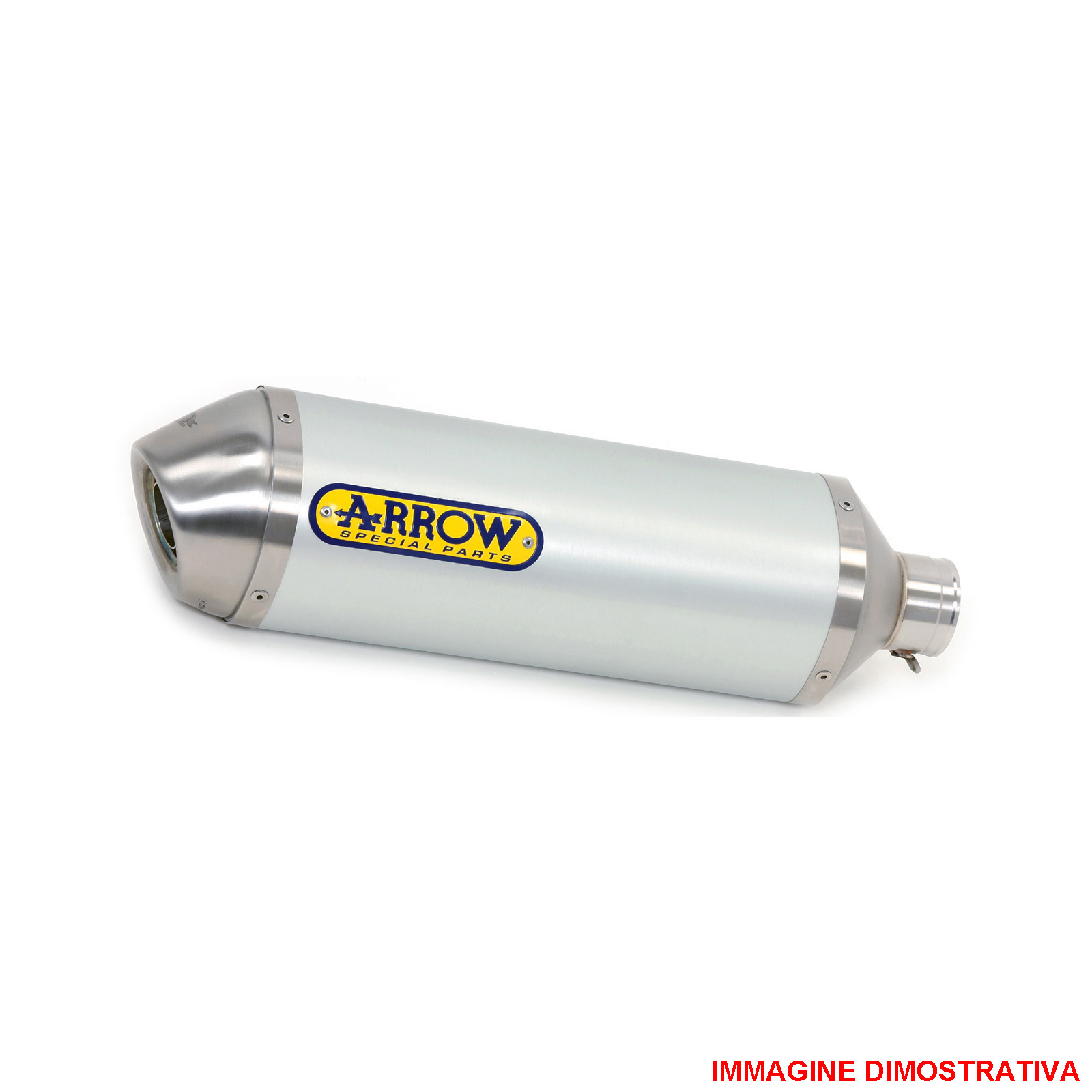 Terminale omologato Arrow Race Tech Alluminio fondello acciaio per KTM 690 SMC 2009-2016