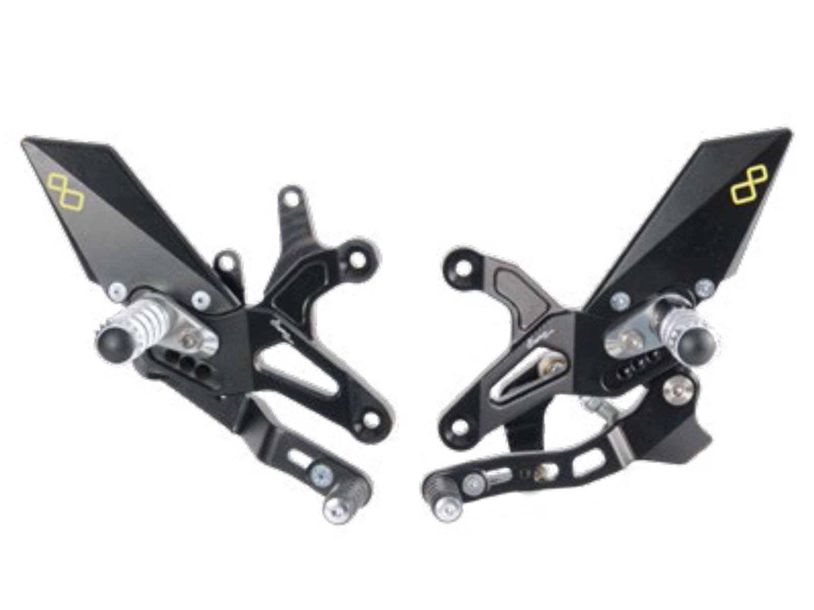 Pedane regolabili Standard Lightech cambio rovesciato per KAWASAKI ZX 6 R 2005-2024
