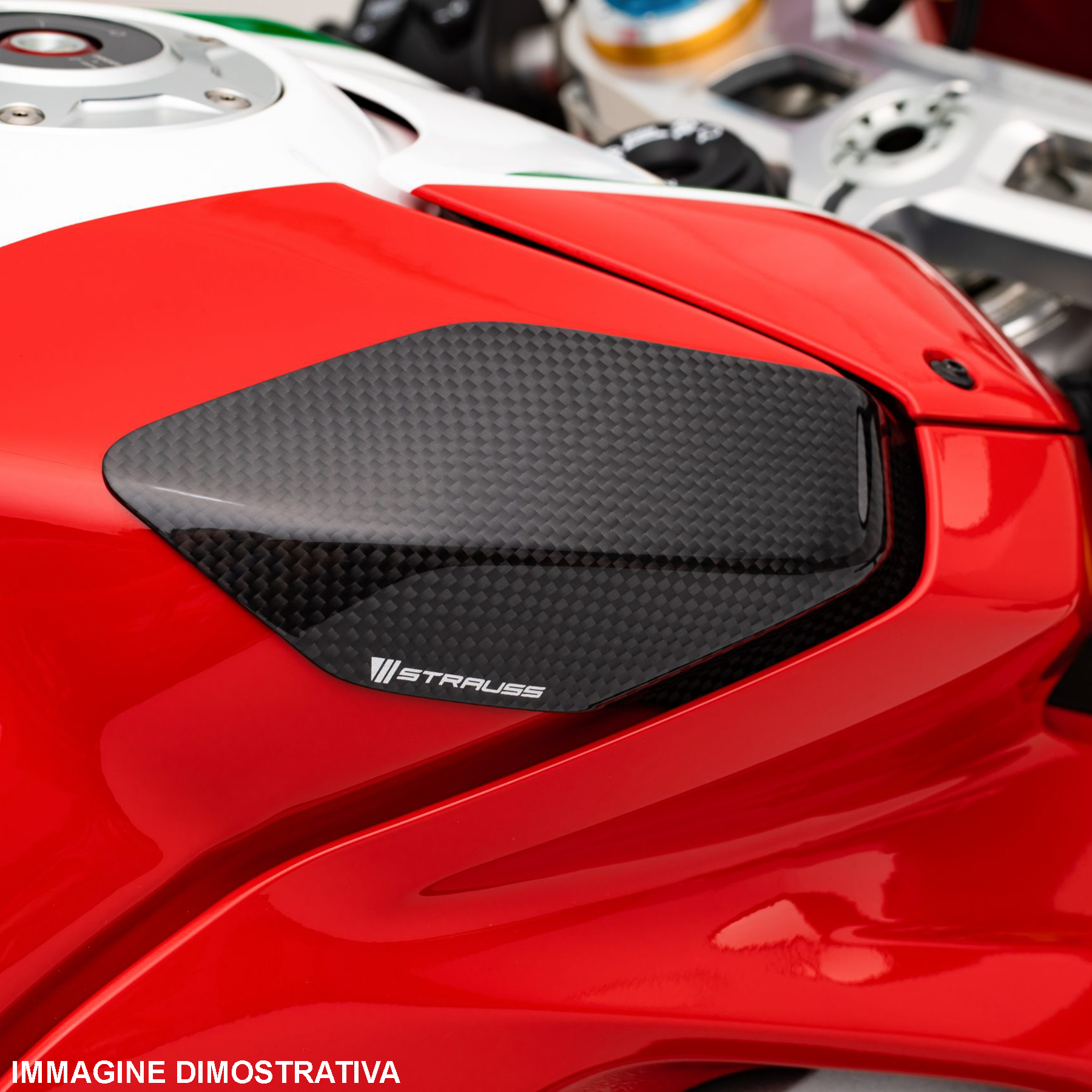 Protezione serbatoio in carbonio Strauss Elite Racing per APRILIA TUONO V4 2012-2014