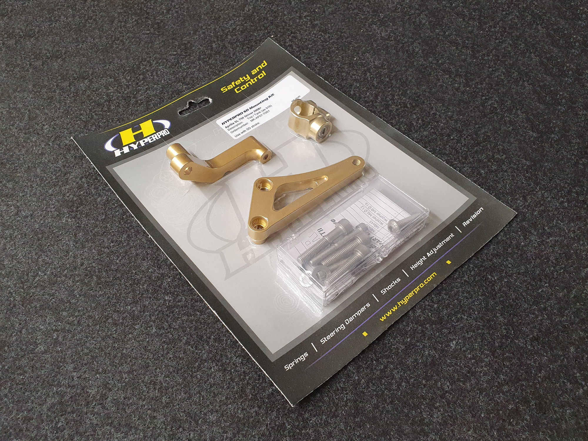 Kit attacchi ammortizzatore di sterzo Hyperpro per APRILIA SL900 SHIVER 2017-2021