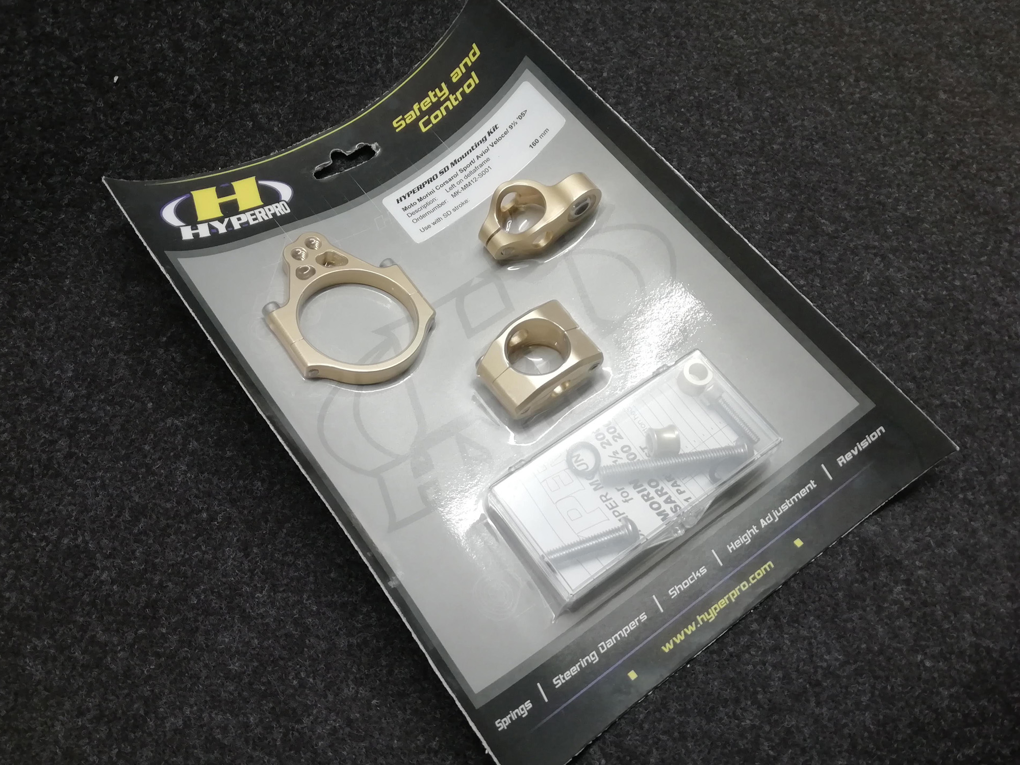 Kit attacchi ammortizzatore di sterzo Hyperpro per MOTO MORINI CORSARO 2005-2010