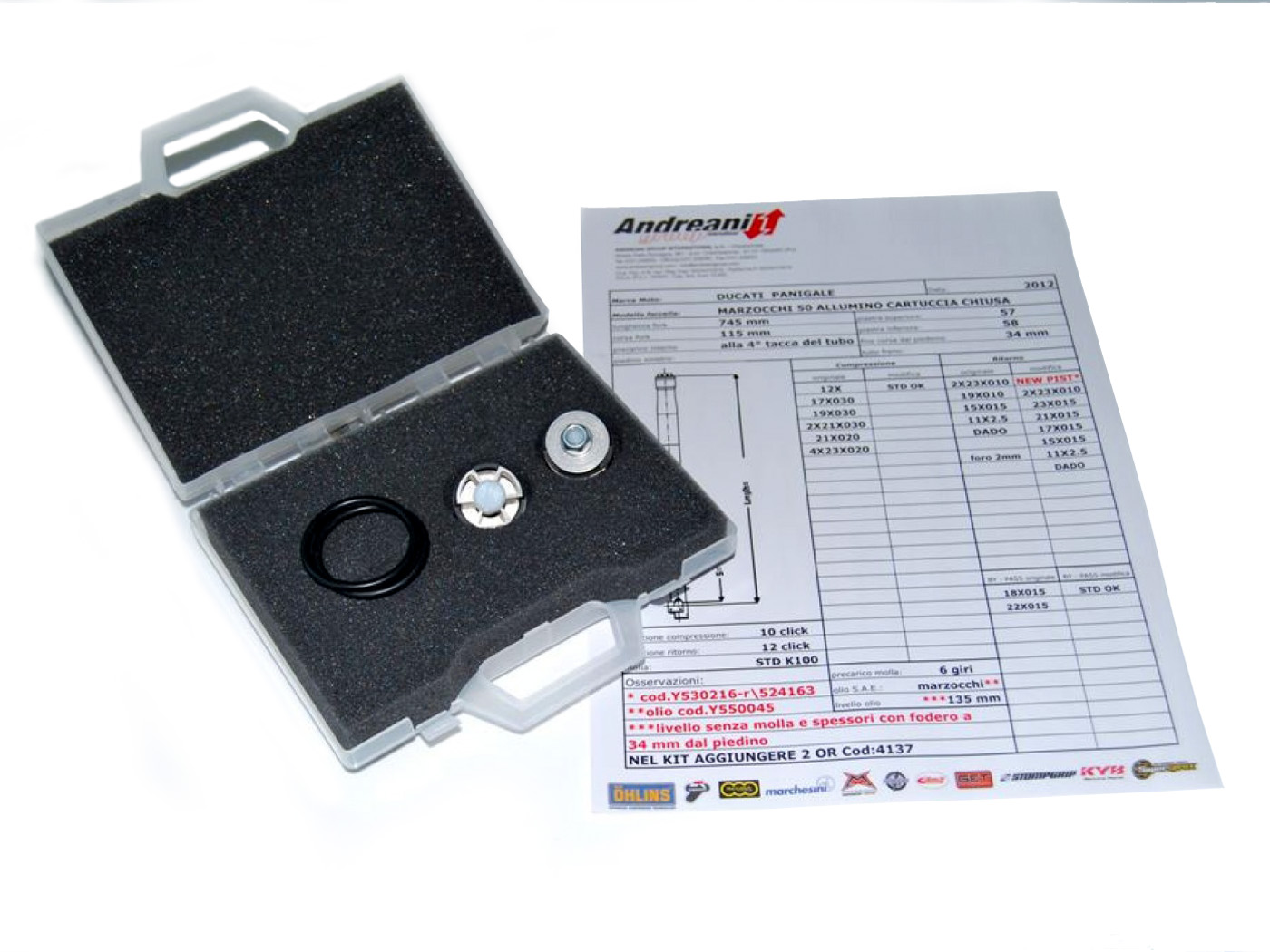 Kit pistoni forcella per DUCATI PANIGALE 1199 2012-2013