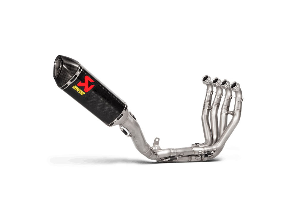 Scarico completo Akrapovic racing full titanium con silenziatore Carbonio con fondello in carbonio per KAWASAKI ZX 10 R 2016-2020