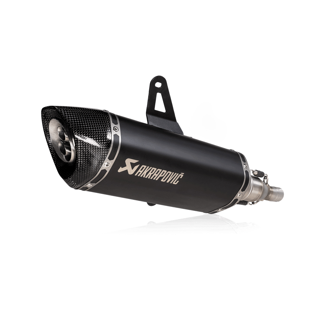 Silenziatore omologato Nero linea scooter Akrapovic per ITALJET DRAGSTER 125/200 2021-2024