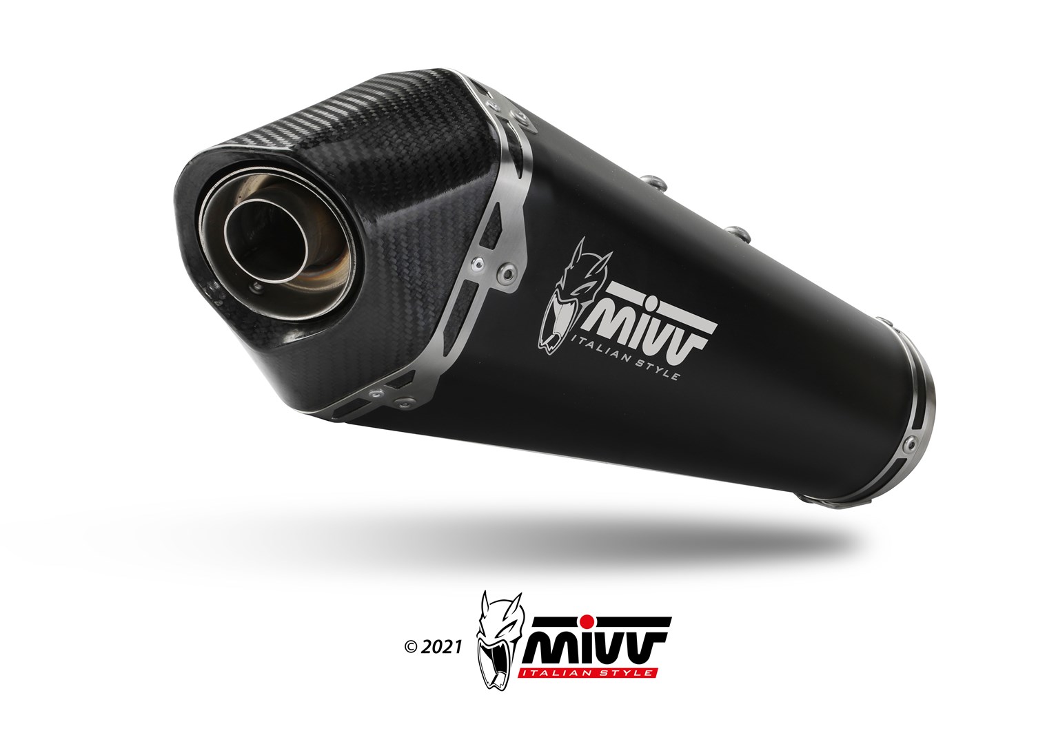 Scarico completo 2-1 Omologato ECE se provvisto di catalizzatore Mivv DELTA RACE Nero per APRILIA TUONO 660 2021-2024
