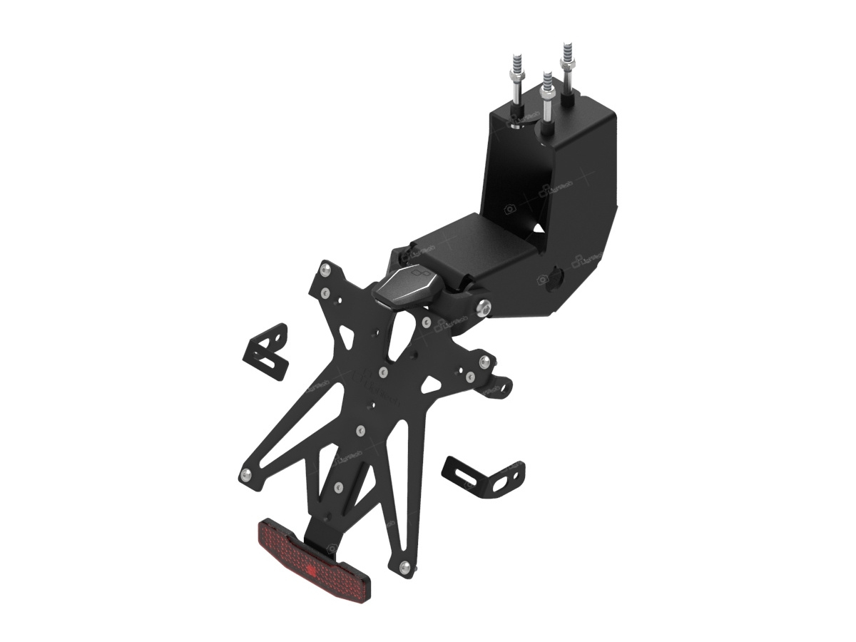 Kit portatarga regolabile Lightech per APRILIA DORSODURO 1200 2011-2015