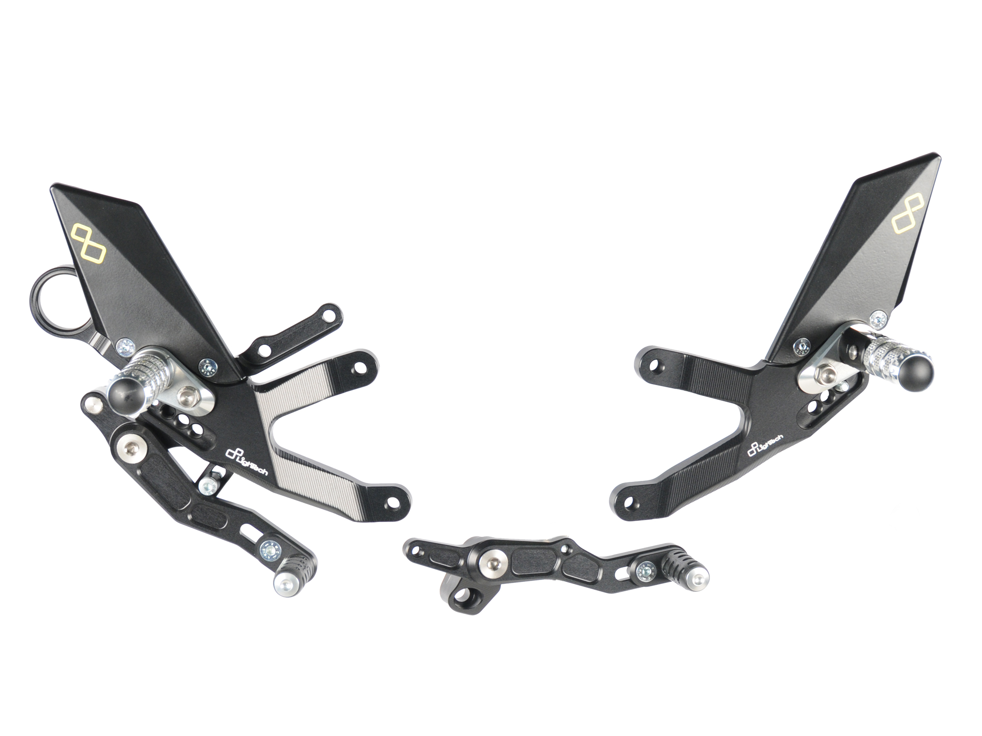 Pedane regolabili Standard Lightech per BMW S 1000 RR 2015-2018
