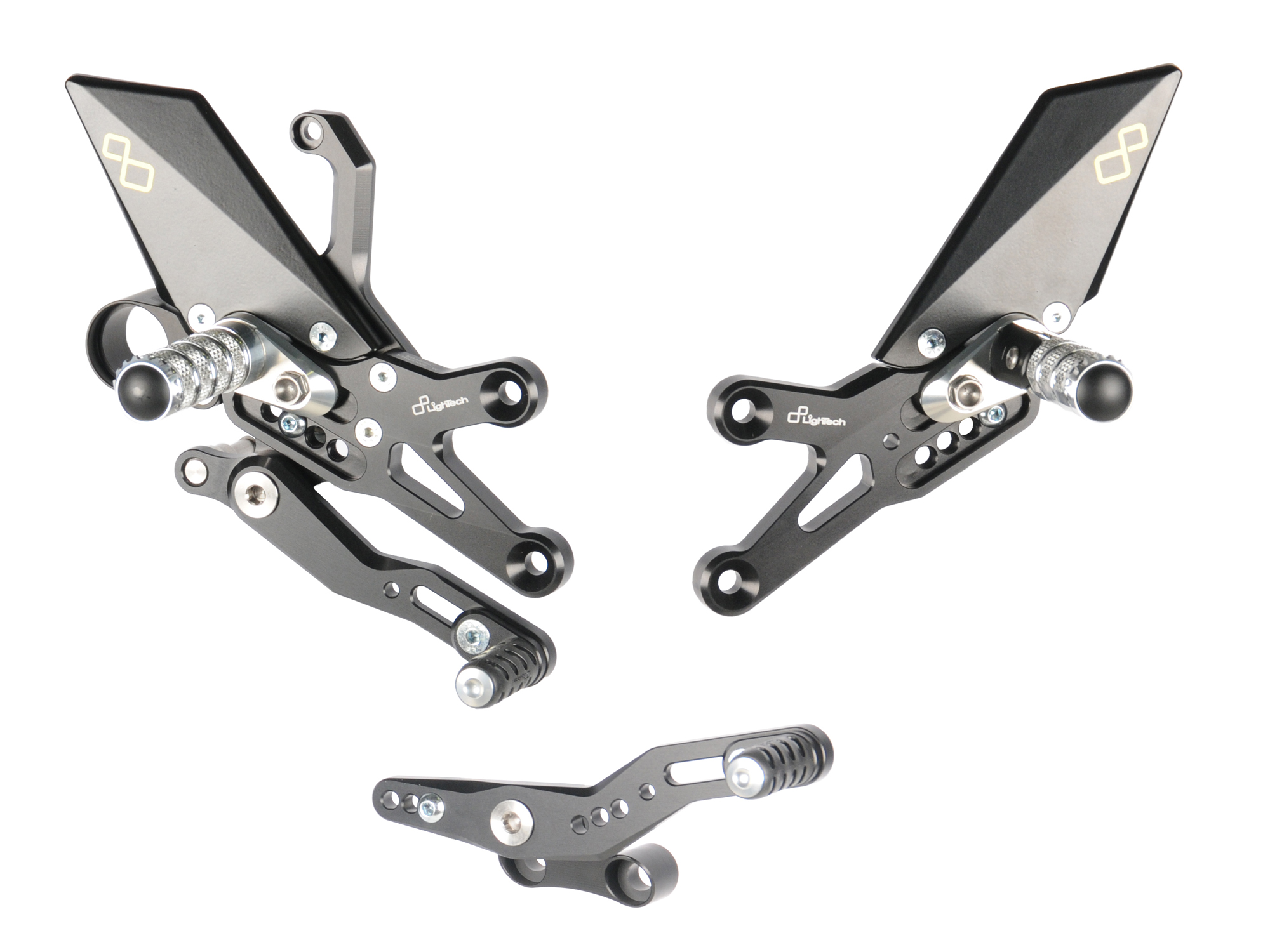 Pedane regolabili Standard Lightech per HONDA CBR 1000 RR 2008-2016