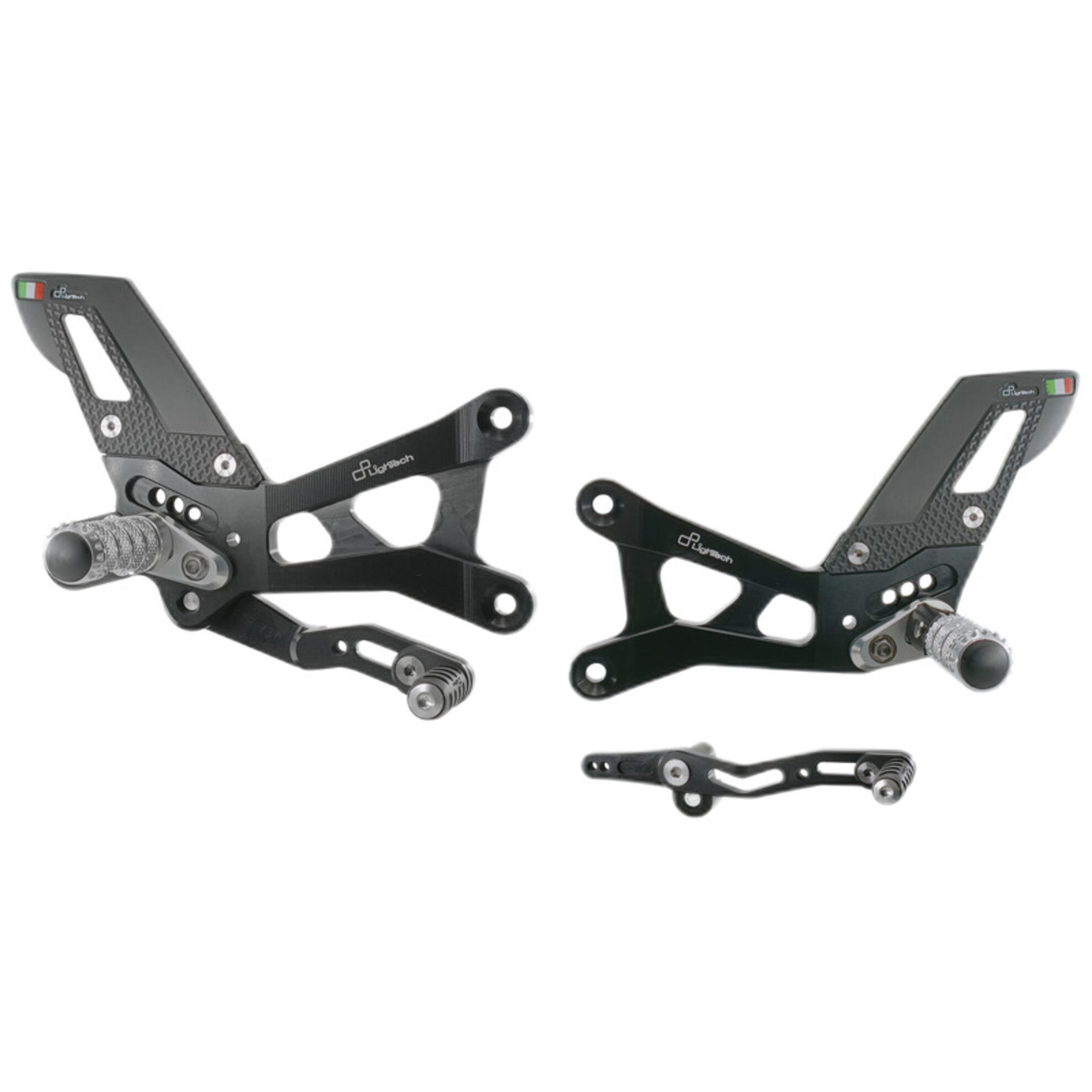 Pedane regolabili "W" Version Lightech per YAMAHA YZF 600 R6 2017-2024