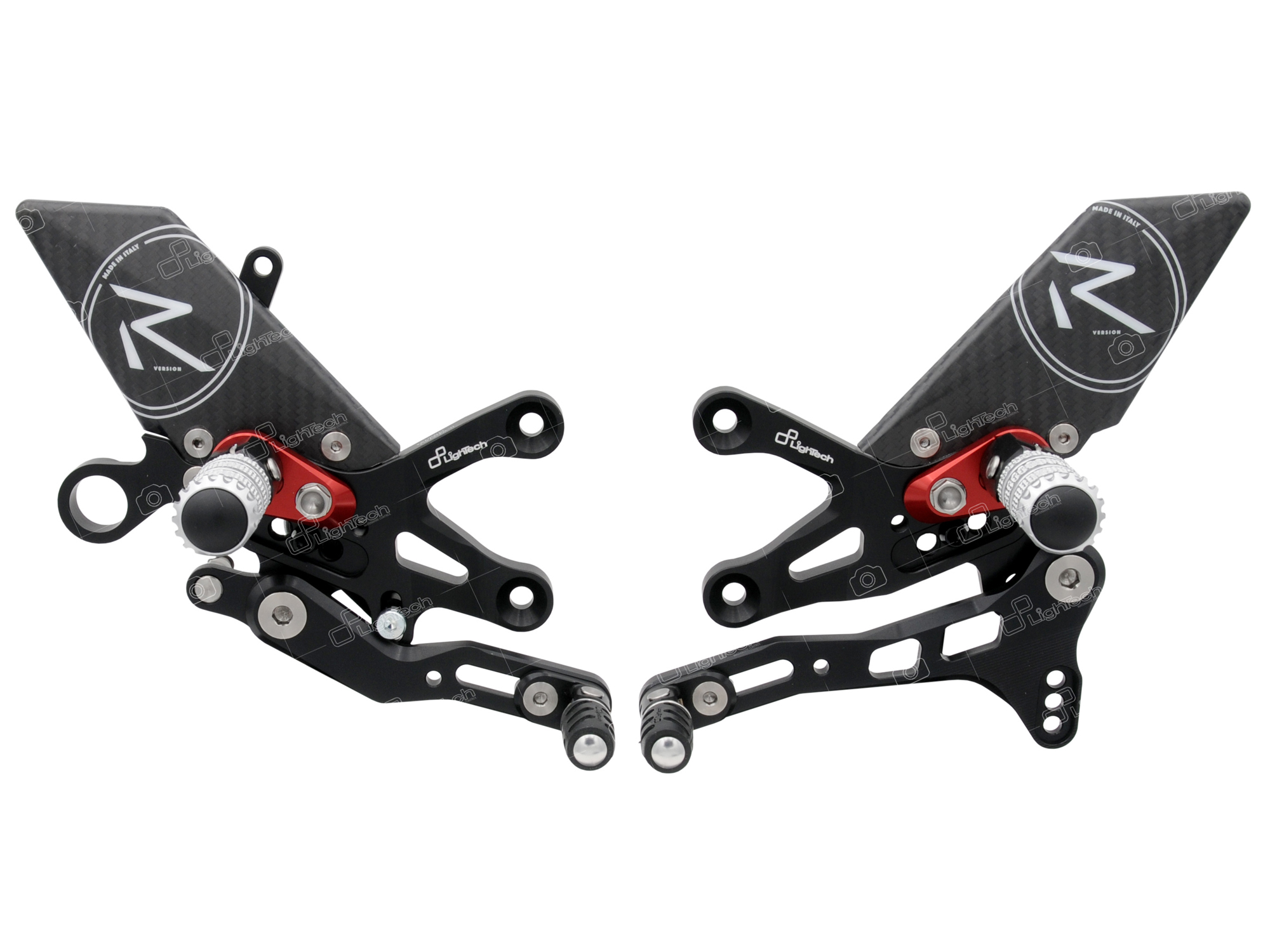 Pedane regolabili "R" Version Lightech per APRILIA RSV4 2009-2014