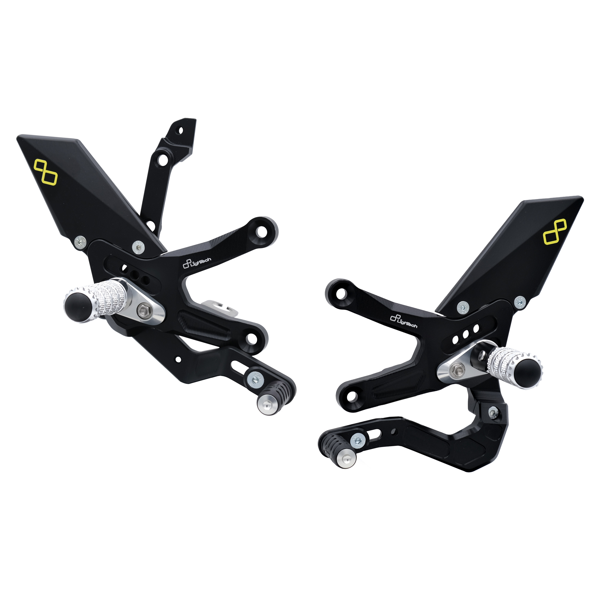 Pedane regolabili "W" Version Lightech cambio dritto per KAWASAKI ZX 10 R 2021-2023