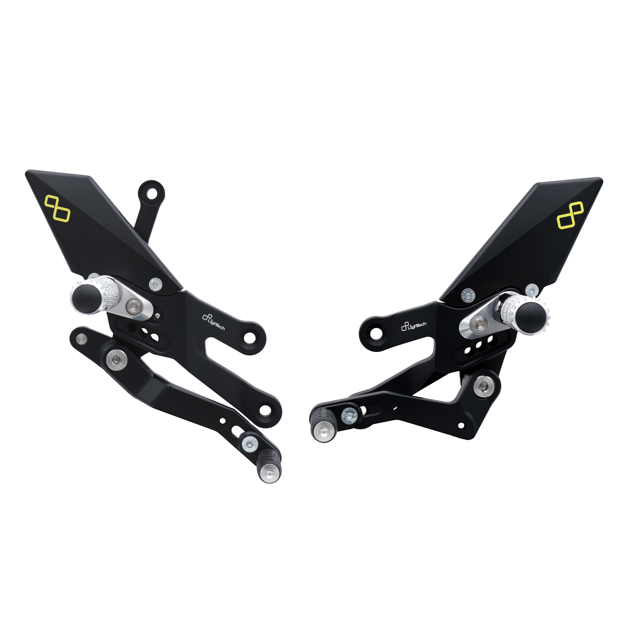 Pedane regolabili "W" Version Lightech per YAMAHA YZF-R7 2022-2024