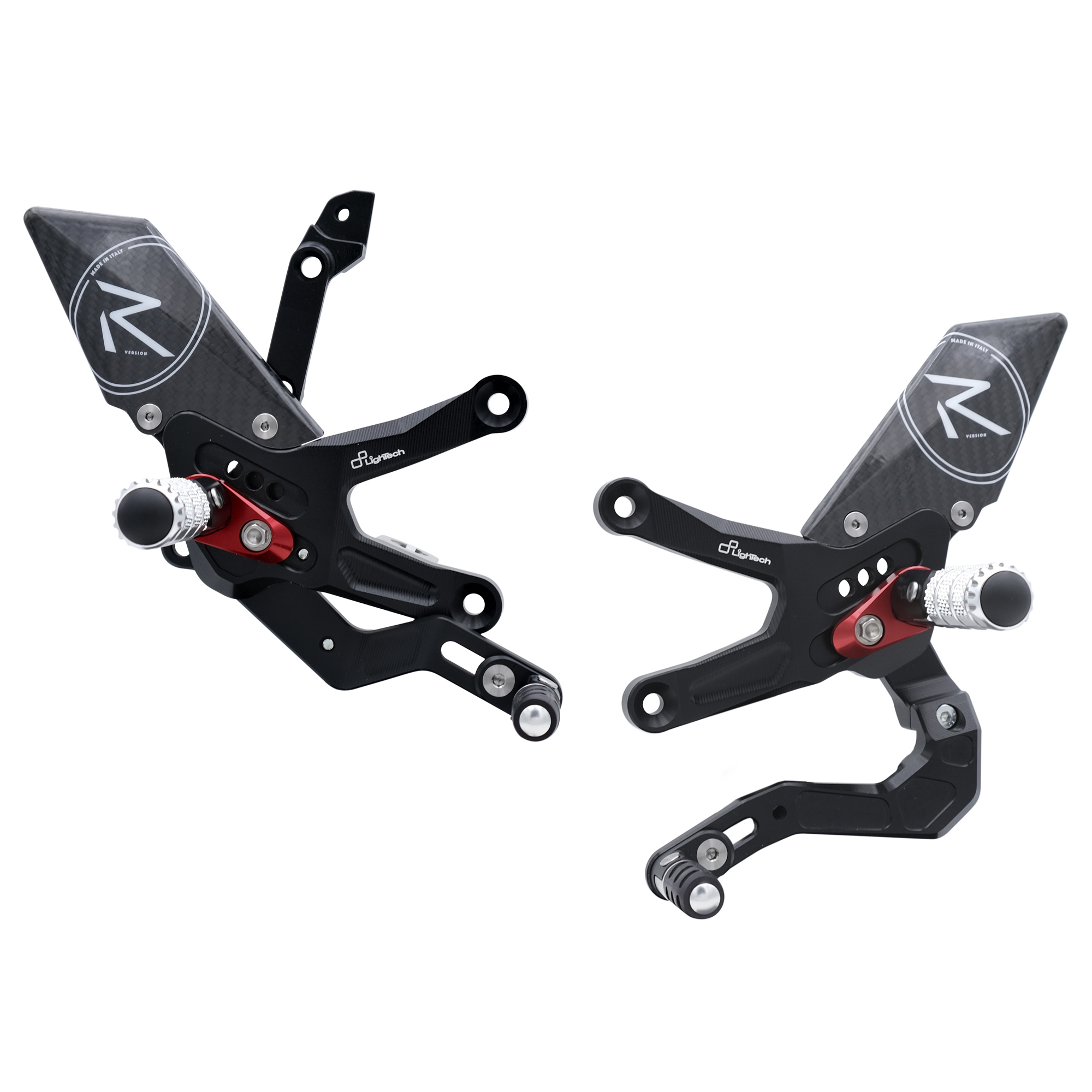 Pedane regolabili "R" Version Lightech cambio rovesciato per KAWASAKI ZX 10 R 2021-2023