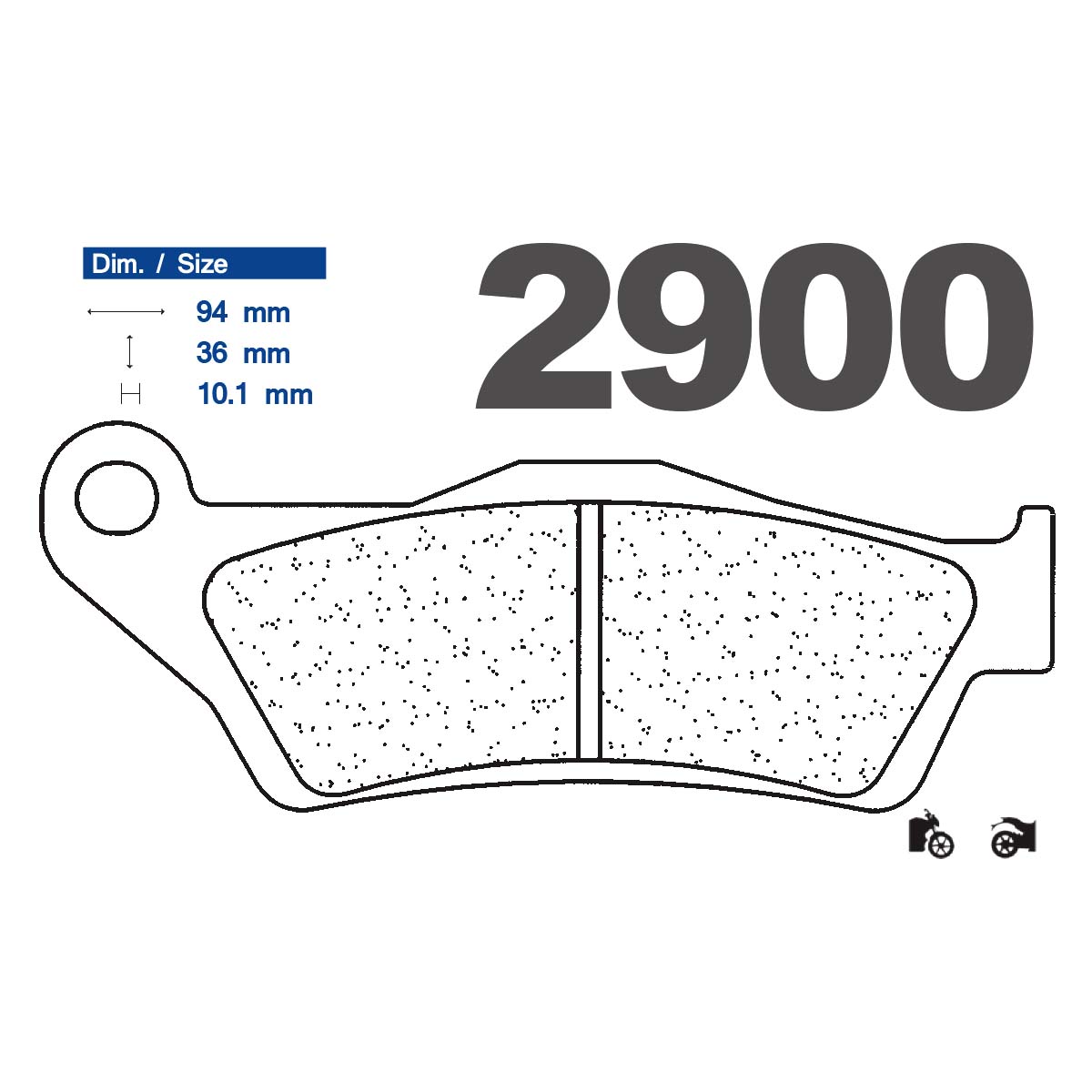 Set pastiglie freno posteriori CL-Brakes serie RX3 per BMW R 1200 RT 2005-2013