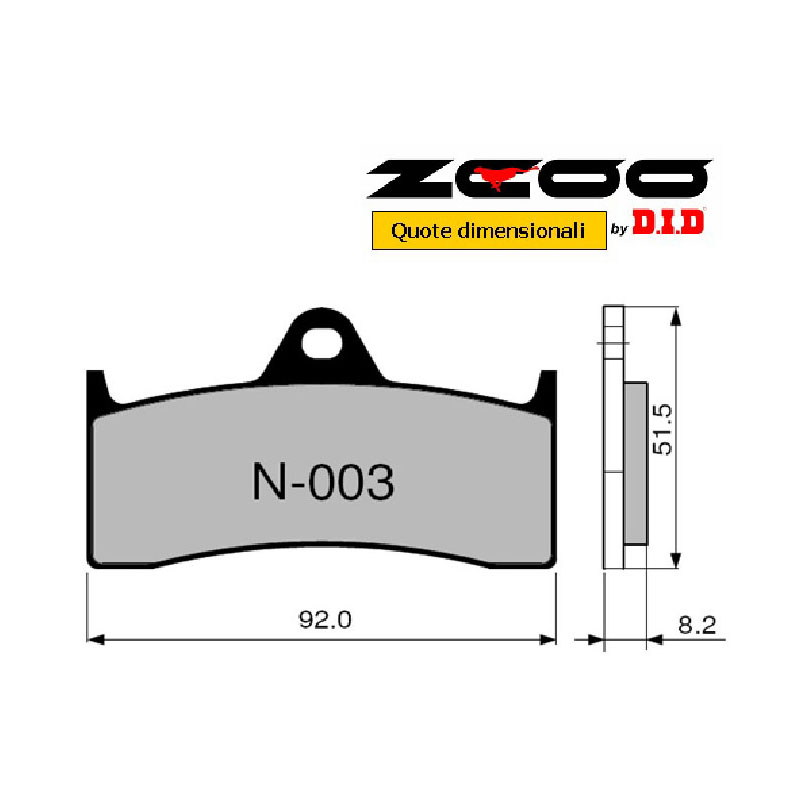 Pastiglie freno anteriori ZCOO serie EX per BUELL X1 LIGHTNING 2000-2002