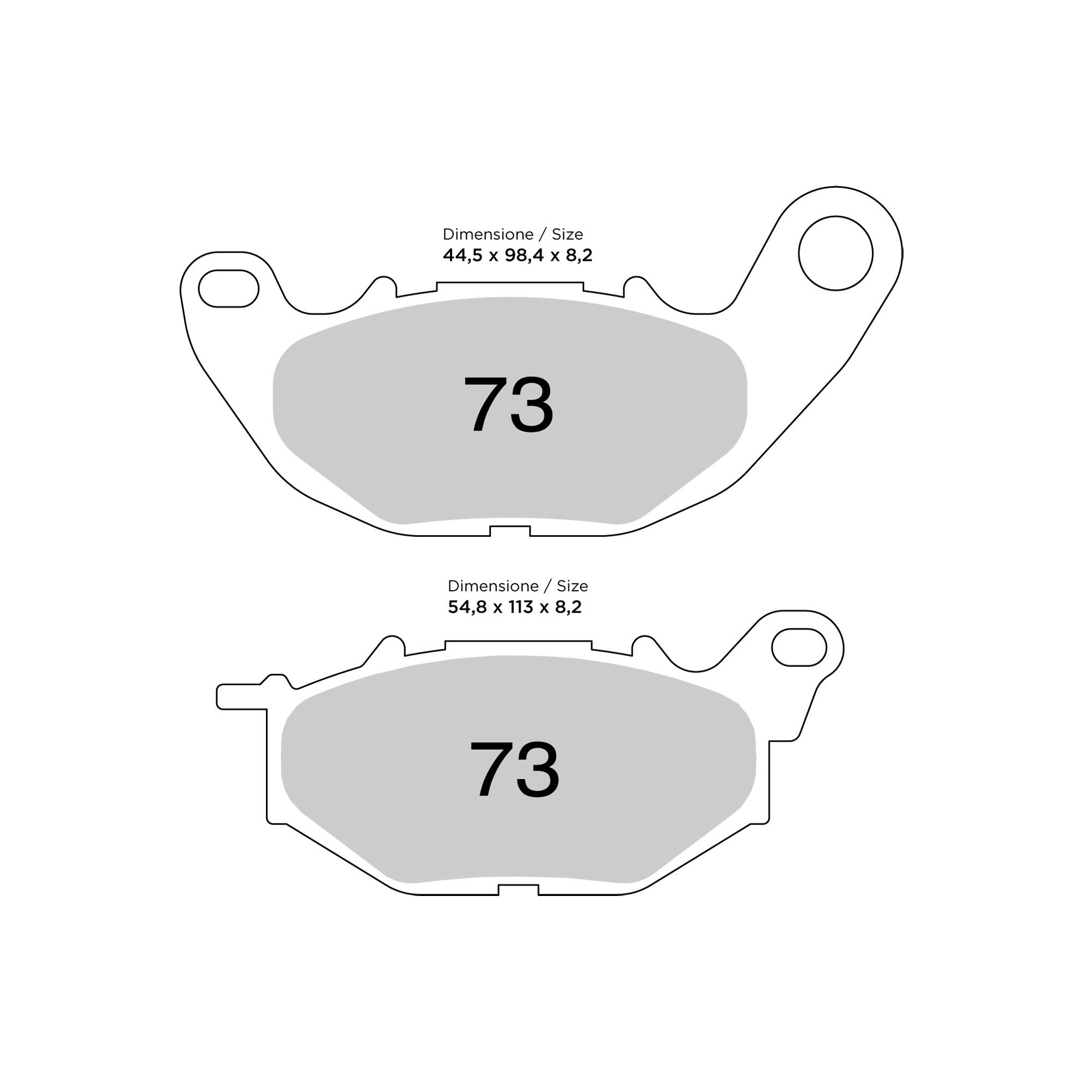 Pastiglie freno anteriori Brenta ceramiche per YAMAHA YZF-R3 2015-2023