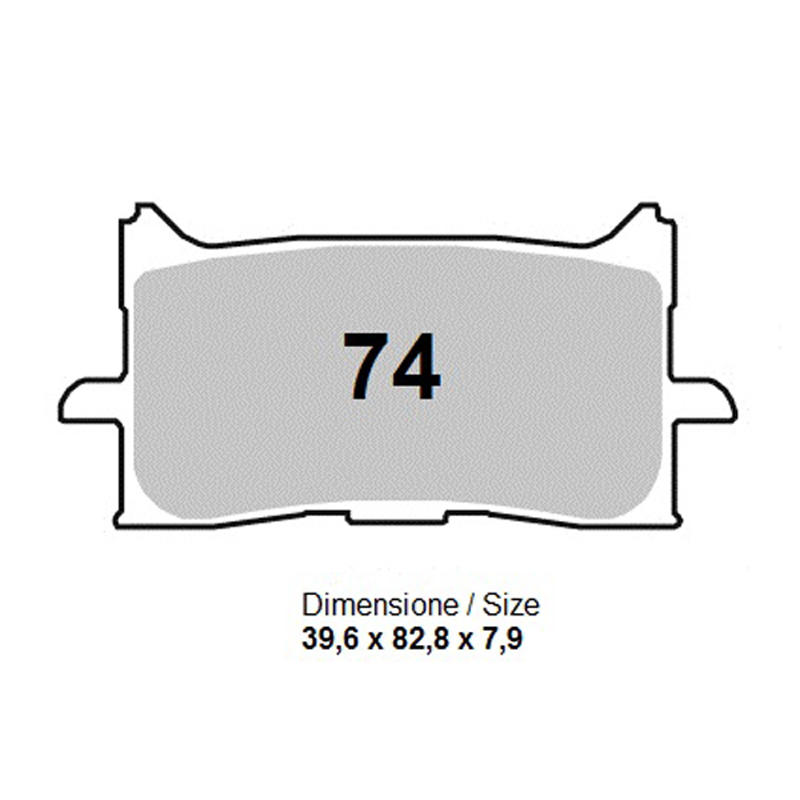Pastiglie freno anteriori Trofeo Sinterizzate per HONDA X-ADV 750 2017-2024