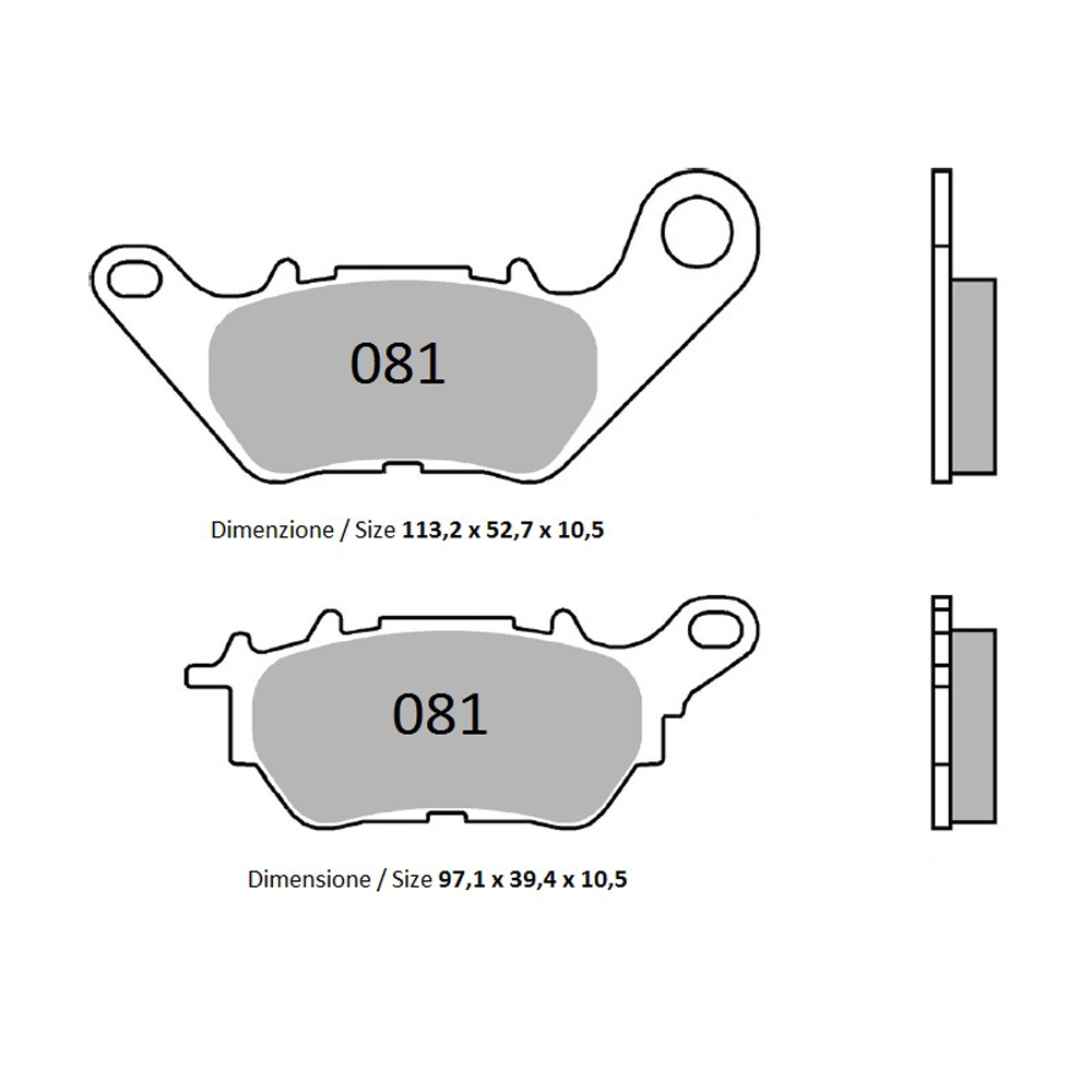Pastiglie freno posteriori Trofeo Sinterizzate per YAMAHA YZF-R3 2015-2023