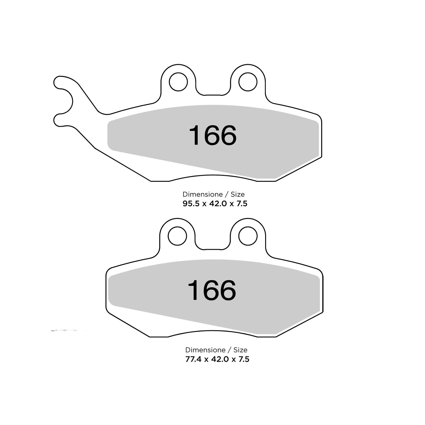 Pastiglie freno anteriori Trofeo Sinterizzate per PEUGEOT SATELIS 250 2007-2008 ABS