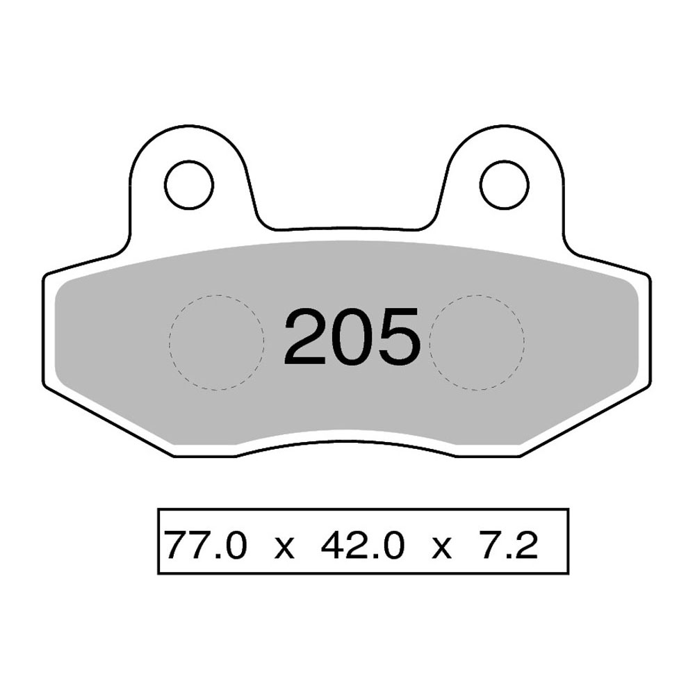 Pastiglie freno posteriori Trofeo organiche per HYOSUNG COMET GT 250 2001-2015
