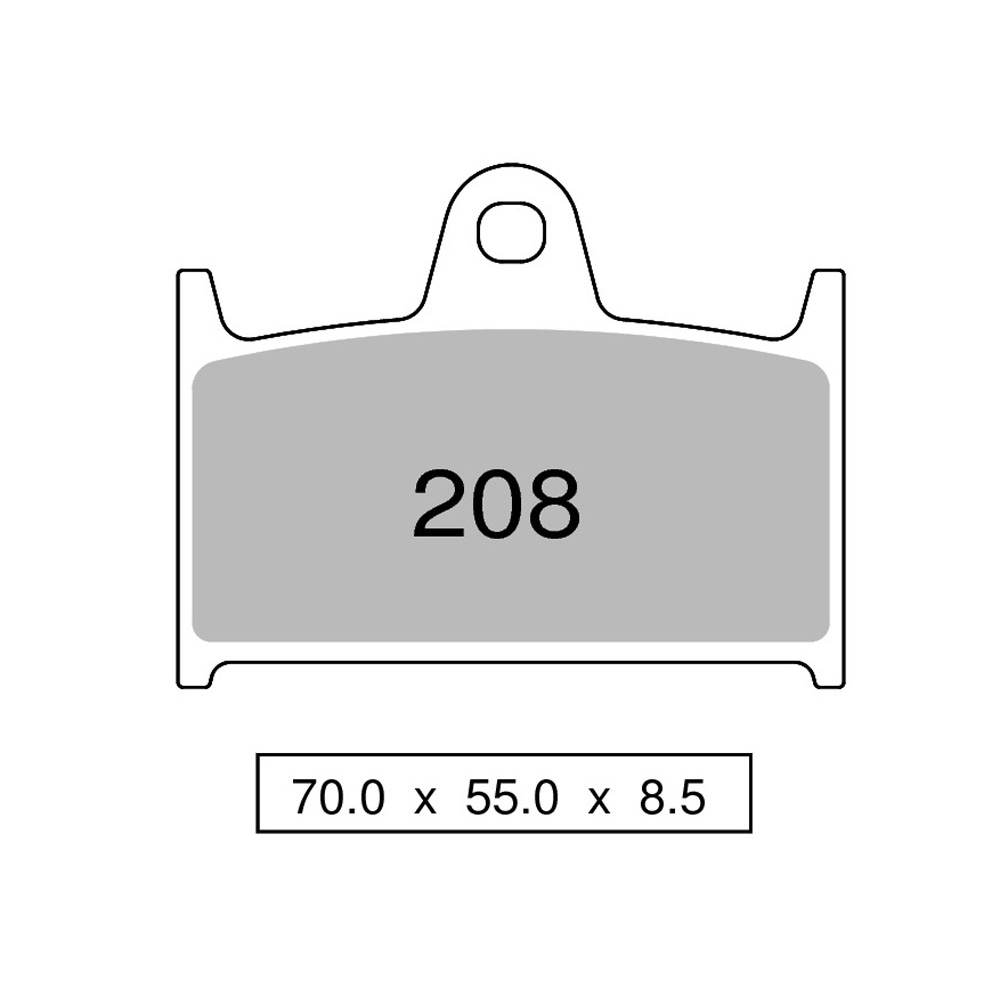 Pastiglie freno anteriori Trofeo Sinterizzate per TRIUMPH DAYTONA 900 T955 1999-2006