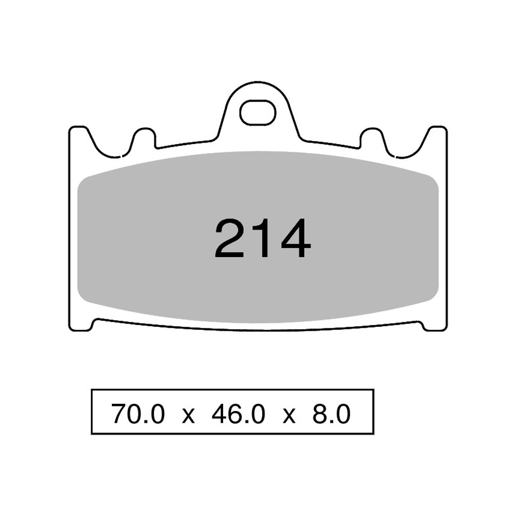Pastiglie freno anteriori Nissin serie RS per KAWASAKI GPZ 500 S 1993
