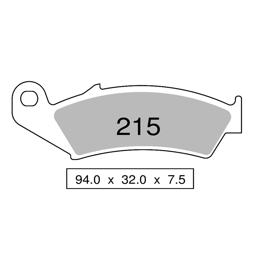 Pastiglie freno anteriori Nissin serie SS per HONDA CR 125 R 1987-1994