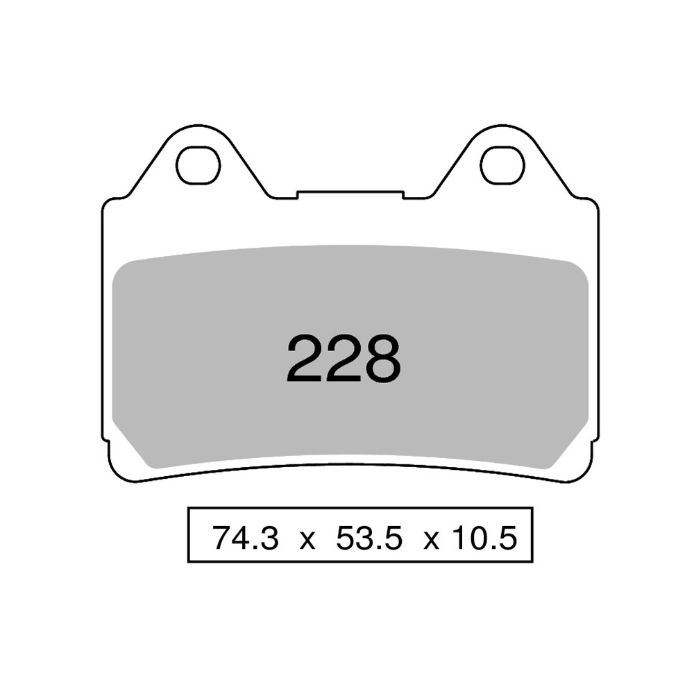 Pastiglie freno anteriori Nissin serie NS per YAMAHA TDM 850 1992-1995