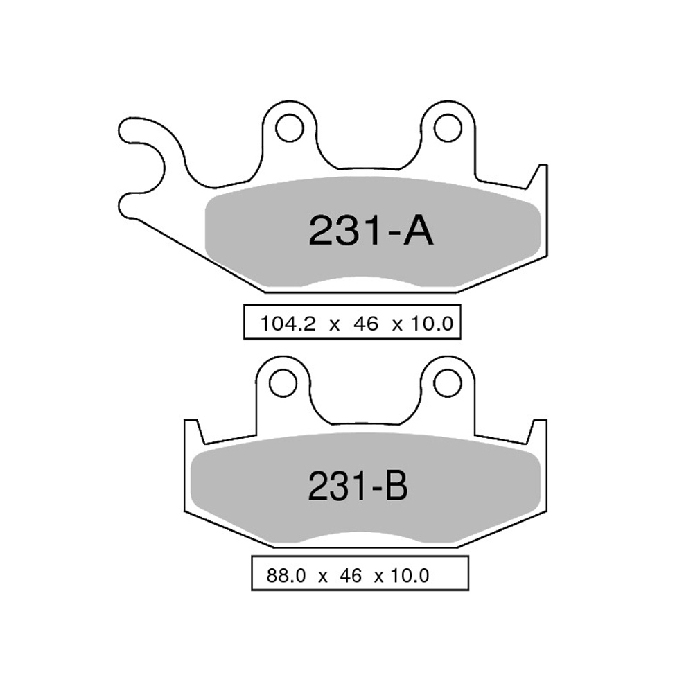 Pastiglie freno anteriori Nissin serie NS per YAMAHA XT 600 E 1989-2003