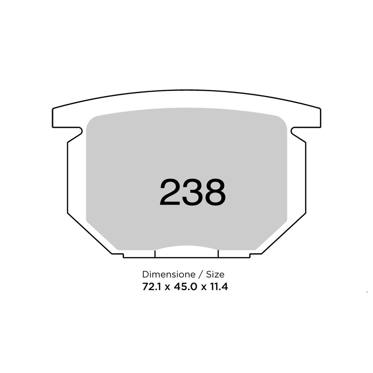 Pastiglie freno anteriori Nissin serie NS per SUZUKI GSX 1100 E 1983-1984